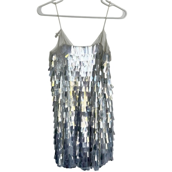 Anthropologie BHLDN Taylor Swift Sequin Mini Dress Bridal Womens 2 Bachlorette - Picture 9 of 11